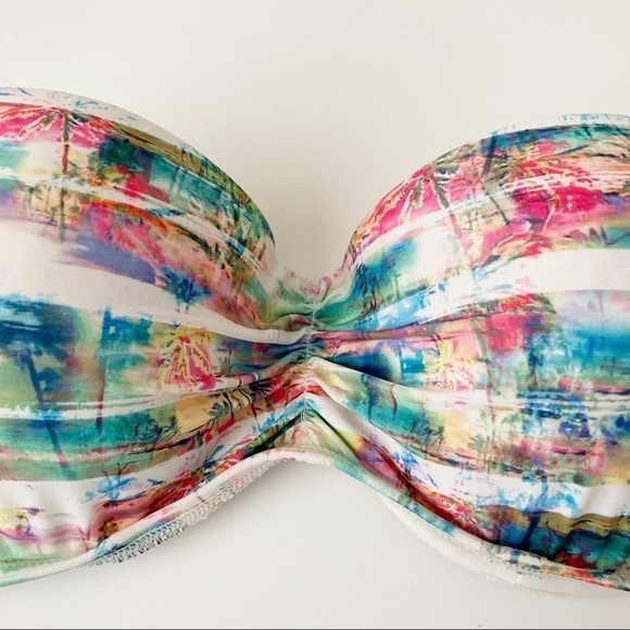 Xhiliration Bandeu Bikini Top | Size XL - Picture 5 of 5